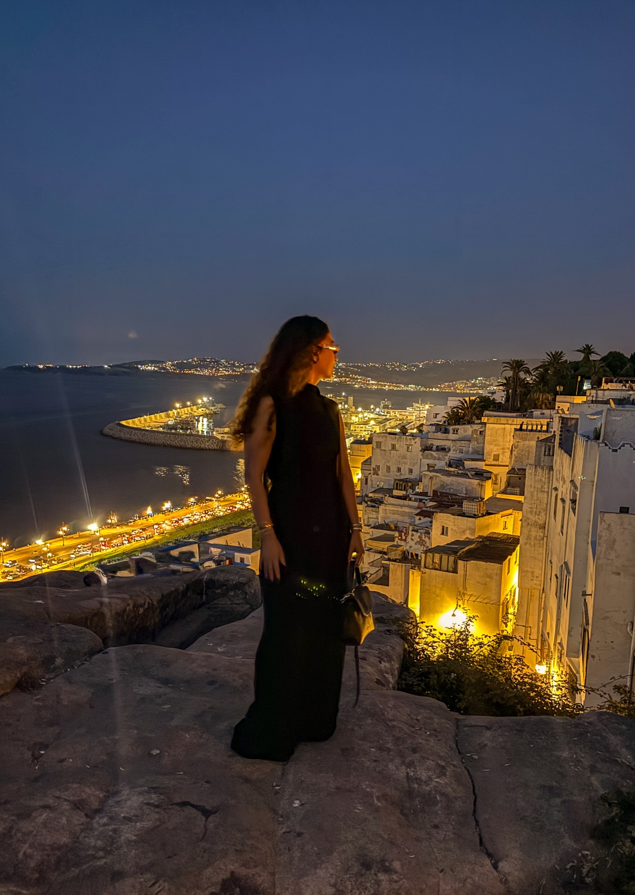 Sousou overlooking Tangier at night