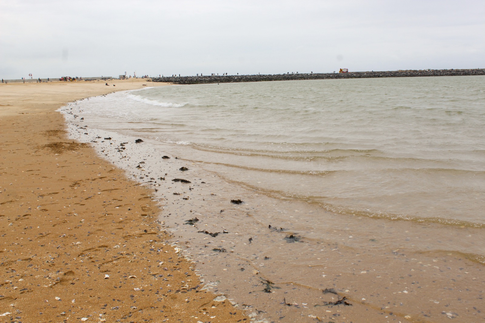 the line reaches the sea